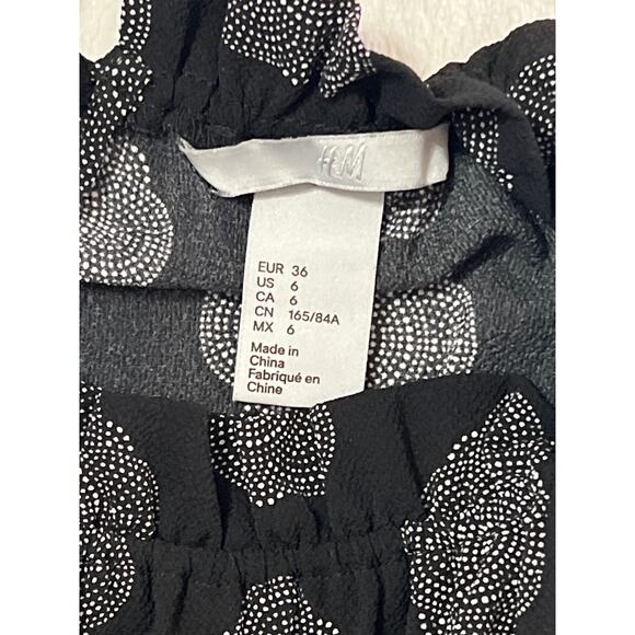 H&M Black HIgh Neck Sleeveless Black Dress size 6 - Picture 6 of 9